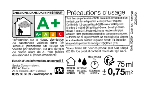 Testeur peinture mur, boiserie, radiateur vert simsun satiné RIPOLIN Intérieur 0