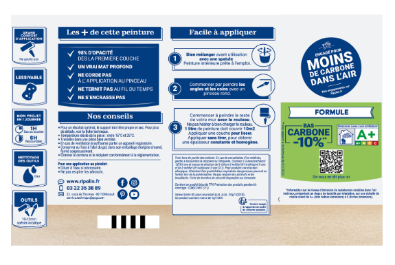 Peinture mur ocre nubie mat RIPOLIN Intérieur 0.5L