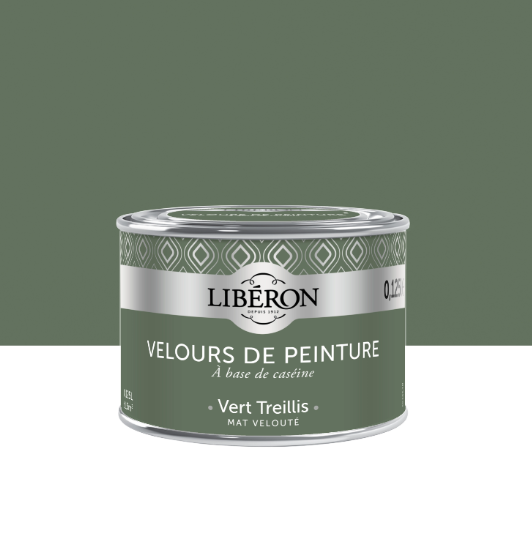Testeur peinture mur, boiserie vert treillis LIBÉRON Velours de peinture® 0.125l