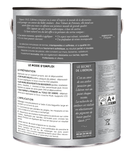 Testeur peinture mur, bois blanc edelweiss LIBÉRON Velours de peinture® 0.125l