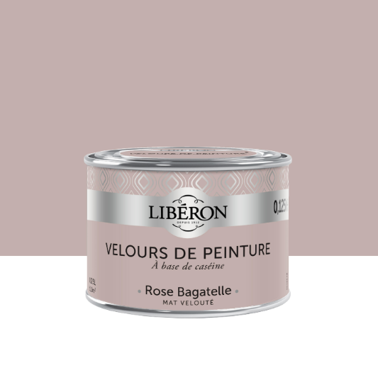 Testeur peinture mur, bois rose bagatelle LIBÉRON Velours de peinture® 0.125l