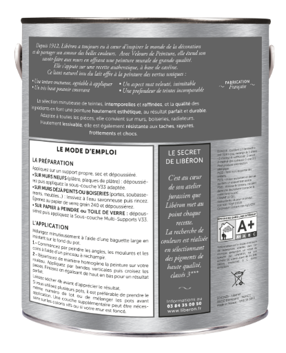 Testeur peinture mur, bois bleu de chauffe LIBÉRON Velours de peinture® 0.125l