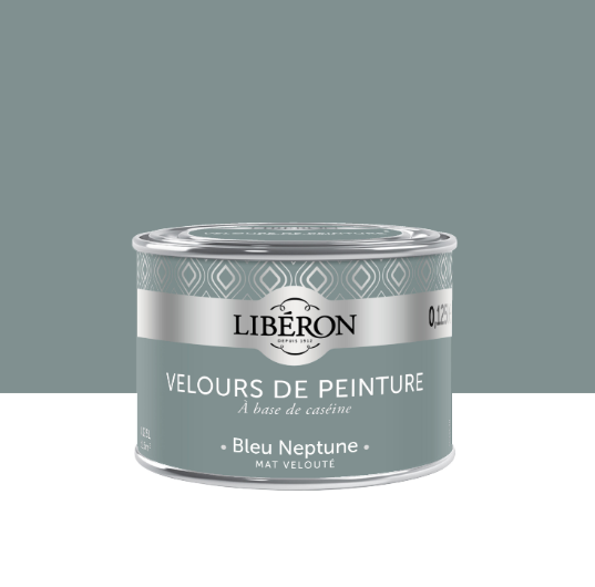 Testeur peinture mur, boiserie bleu neptune LIBÉRON Velours de peinture® 0.125l
