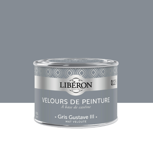 Testeur peinture mur, bois gris gustave III LIBÉRON Velours de peinture® 0.125l
