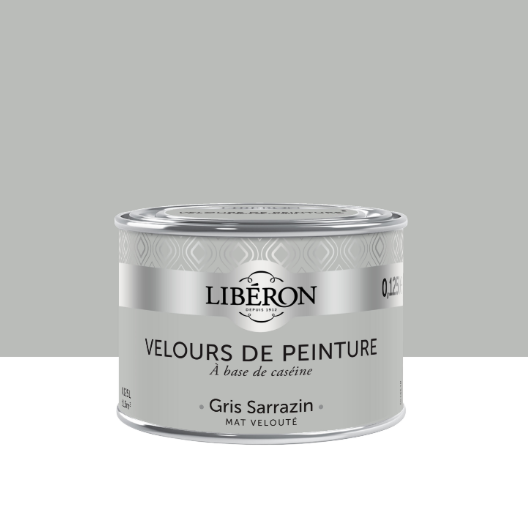 Testeur peinture mur, boiserie gris sarrazin LIBÉRON Velours de peinture® 0.125l