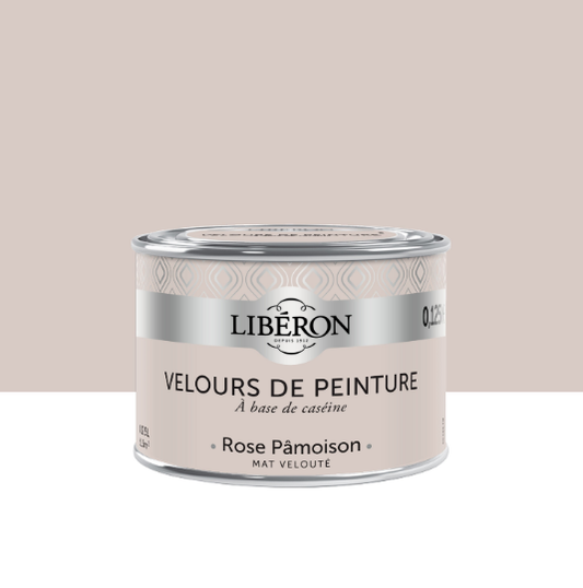 Testeur peinture mur, boiserie rose pâmoison LIBÉRON Velours de peinture® 0.125l