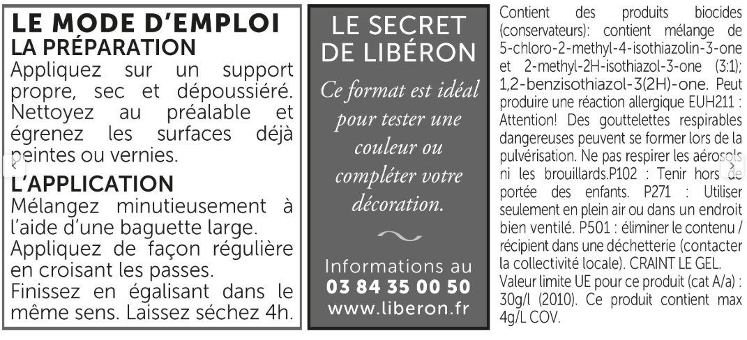 Testeur peinture mur, boiserie rose pâmoison LIBÉRON Velours de peinture® 0.125l