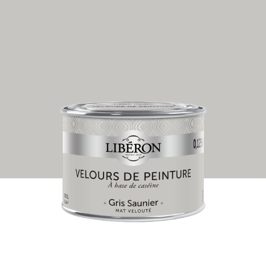 Testeur peinture mur, boiserie gris saunier LIBÉRON Velours de peinture® 0.125l
