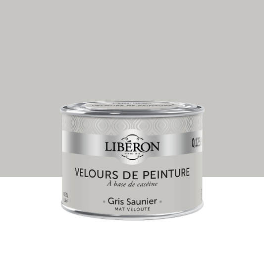 Testeur peinture mur, boiserie gris saunier LIBÉRON Velours de peinture® 0.125l