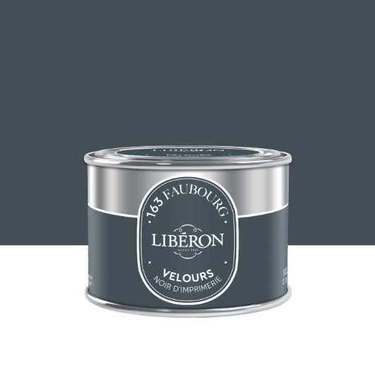 Peinture mur, boiserie noir d'imprimerie velours LIBÉRON 163 fauboug 125ml