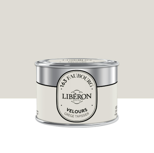 Testeur peinture mur, bois grège tapissier velours LIBÉRON 163 faubourg 0.125l