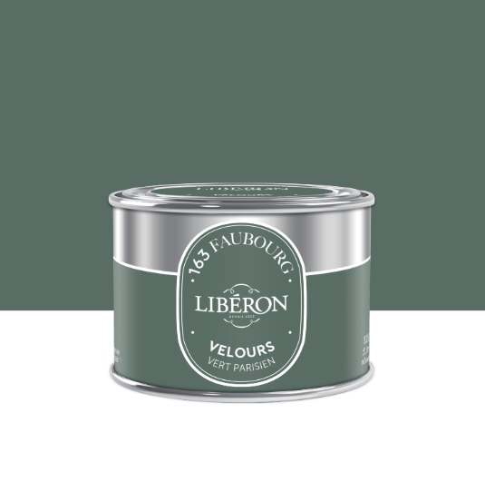 Peinture mur, boiserie vert parisien velours LIBÉRON 163 faubourg 125ml