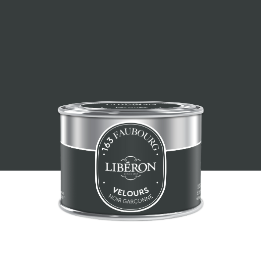 Peinture mur, boiserie noir garçonne velours LIBÉRON 163 faubourg 125ml