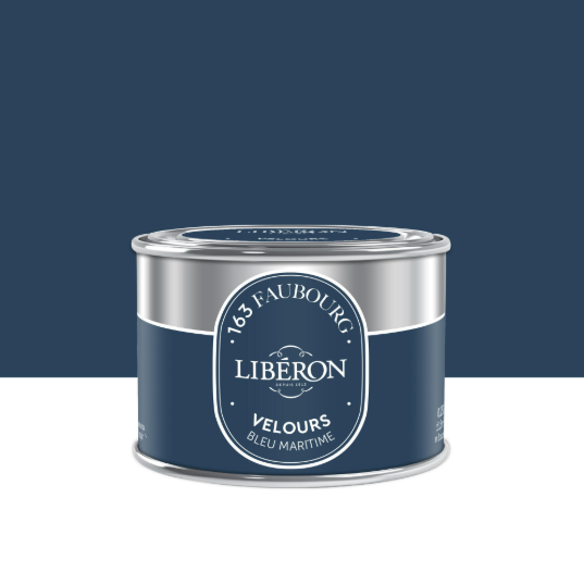 Peinture mur, boiserie bleu maritime velours LIBÉRON 163 faubourg 125ml