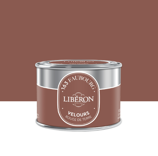 Testeur peinture mur, bois rouge de terre velours LIBÉRON 163 faubourg 0.125l