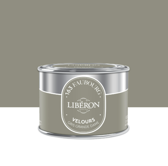 Testeur peinture mur, bois gris grande dame velours LIBÉRON 163 faubourg 0.125l