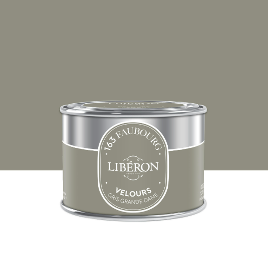 Testeur peinture mur, bois gris grande dame velours LIBÉRON 163 faubourg 0.125l