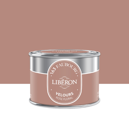 Peinture mur, boiserie rose floral velours LIBÉRON 163 fauboug 125ml