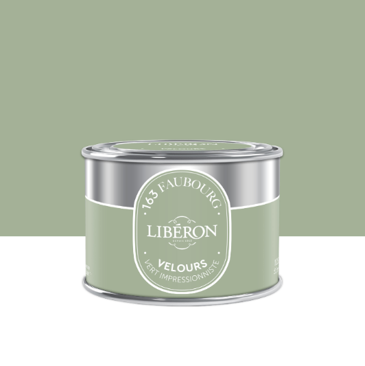 Peinture mur, boiserie vert impresionnite velours LIBÉRON 163 fauboug 125ml
