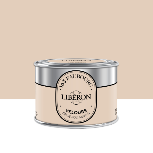 Peinture mur, boiserie beige joli minois velours LIBÉRON 163 fauboug 125ml