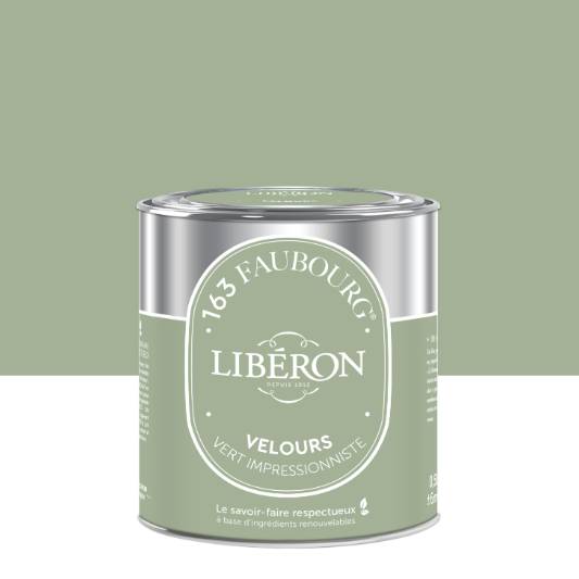 Peinture mur, boiserie vert impresionnite velours LIBÉRON 163 fauboug 0.5L