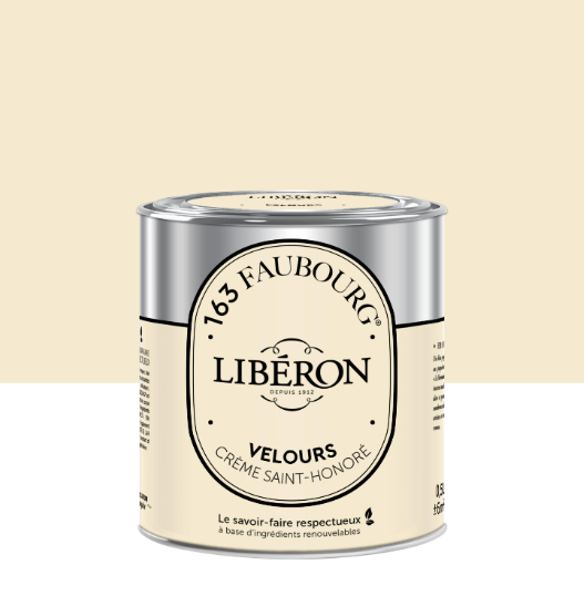 Peinture mur, boiserie crème st honoré velours LIBÉRON 163 fauboug 0.5L