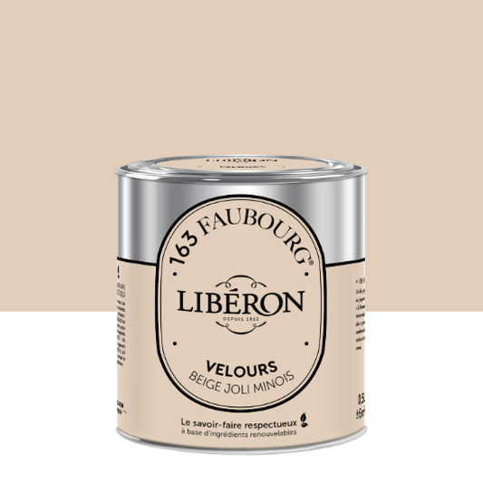 Peinture mur, boiserie beige joli minois velours LIBÉRON 163 fauboug 0.5L