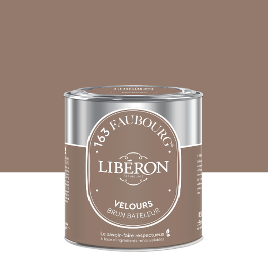 Peinture mur, boiserie brun bateleur velours LIBÉRON 163 faubourg 0.5L