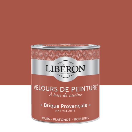Peinture mur, boiserie brique provençale LIBÉRON Velours de peinture® 0.5l