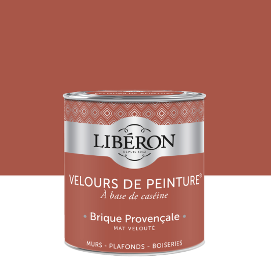 Peinture mur, boiserie brique provençale LIBÉRON Velours de peinture® 0.5l