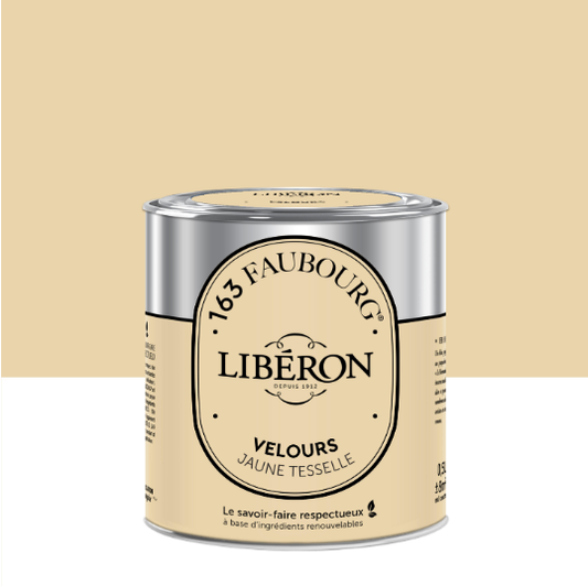Peinture mur, boiserie jaune tesselle velours LIBÉRON 163 faubourg 0.5L