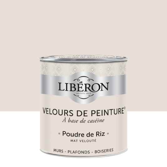 Peinture mur et plafond poudre de riz velours LIBÉRON Velours de peinture® 0.5L