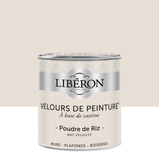 Peinture mur et plafond poudre de riz velours LIBÉRON Velours de peinture® 0.5L