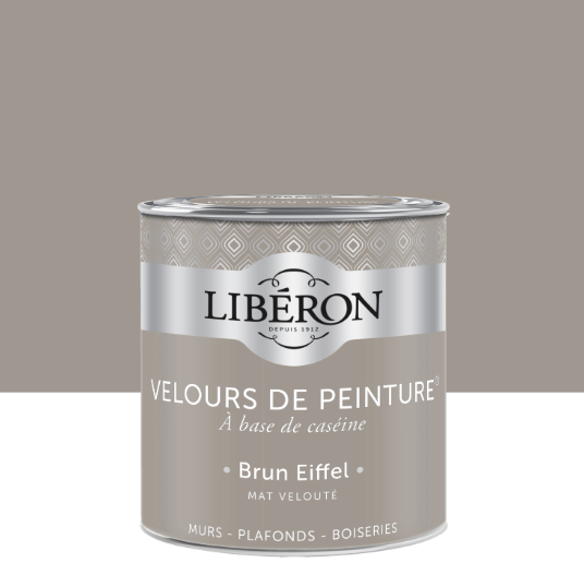 Peinture mur et plafond brun eiffel velours LIBÉRON Velours de peinture® 0.5L