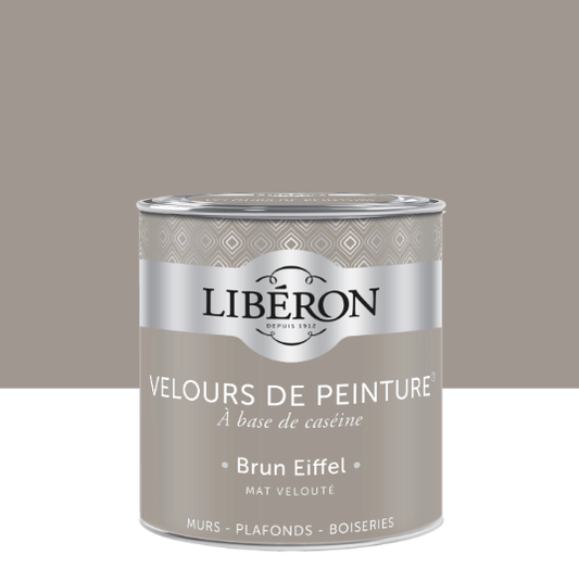 Peinture mur et plafond brun eiffel velours LIBÉRON Velours de peinture® 0.5L