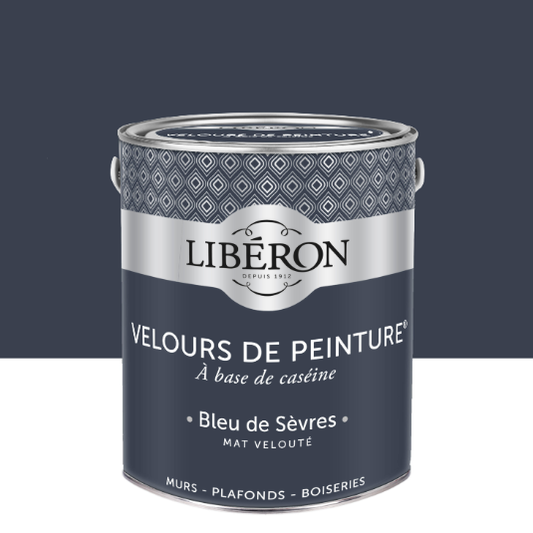 Peinture mur et plafond bleu de sèvres velours LIBÉRON Velours de peinture® 2.5l