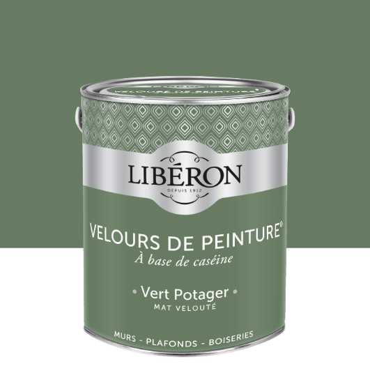Peinture mur et plafond vert potager velours LIBÉRON Velours de peinture® 2.5L