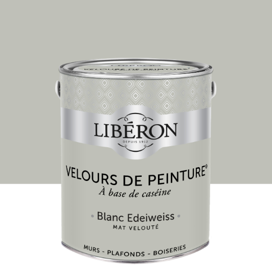 Peinture mur et plafond blanc edelweiss velours LIBÉRON Velours de peinture® 2.5