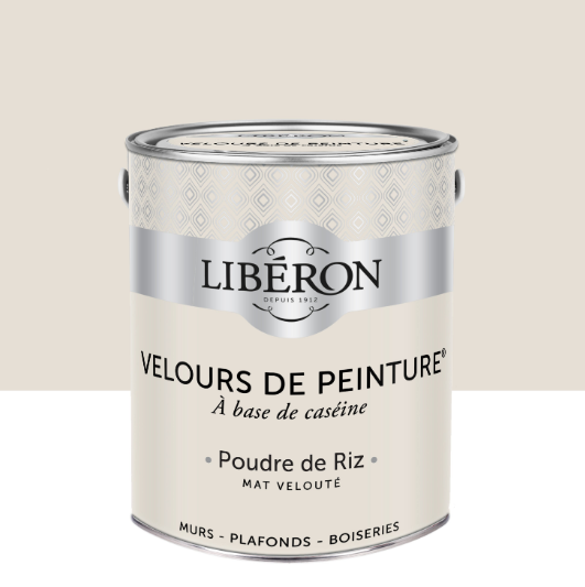 Peinture mur et plafond poudre de riz velours LIBÉRON Velours de peinture® 2.5L