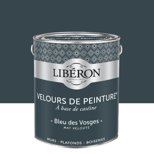 Peinture mur et plafond bleu des vosges velours LIBÉRON Velours de peinture® 2.5