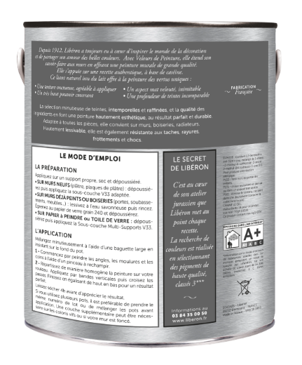 Peinture mur et plafond lumière d'opale velours LIBÉRON Velours de peinture® 2.5