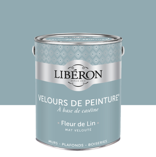 Peinture mur et plafond fleur de lin velours LIBÉRON Velours de peinture® 2.5L