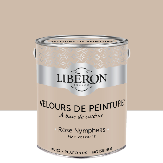 Peinture mur et plafond rose nymphéas velours LIBÉRON Velours de peinture® 2.5L