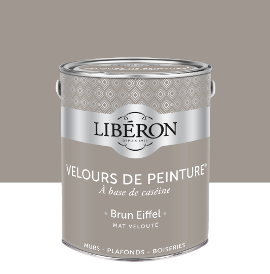 Peinture mur et plafond brun eiffel velours LIBÉRON Velours de peinture® 2.5L