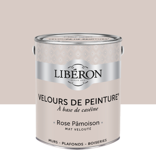Peinture mur et plafond rose pâmoison velours LIBÉRON Velours de peinture® 2.5L