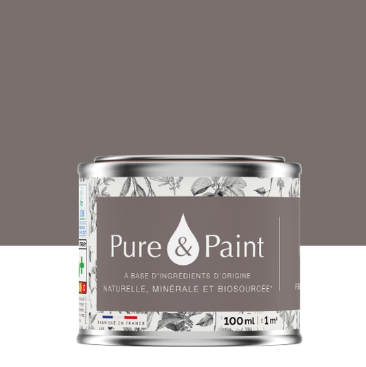 Peinture mur et plafond vison velours PURE & PAINT , 0.1L