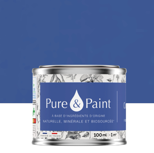 Peinture mur et plafond outremer velours PURE & PAINT , 0.1L