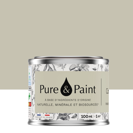 Peinture mur et plafond caiman velours PURE & PAINT , 0.1L