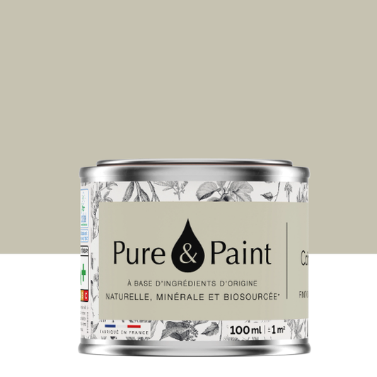 Peinture mur et plafond caiman velours PURE & PAINT , 0.1L