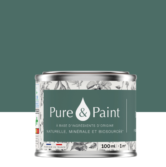 Peinture mur et plafond olivier velours PURE & PAINT , 0.1L